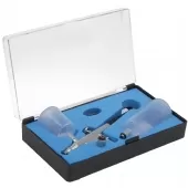 Caneta Aerografo Profissional 0.3mm Metalico 2 Cubas