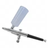 Caneta Aerografo Profissional 0.3mm Metalico 2 Cubas