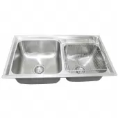 Cuba Aço Inox 304 Dupla Pia Cozinha Gourmet com Acessórios