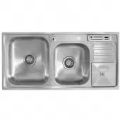 Cuba Aço Inox 304 Dupla Pia Cozinha Gourmet com Acessórios