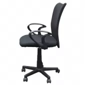 Cadeira Escritório Preto Tela Mesh Médio Base Giratória