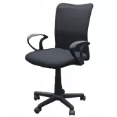 Cadeira Escritório Preto Tela Mesh Médio Base Giratória