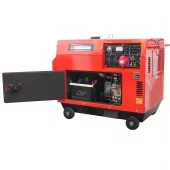 Gerador de Energia a Diesel 7kva Trifásico 110v/220v Partida Elétrica Silenciado