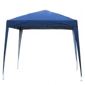 Gazebo de Alumínio Articulado Dobrável 3x3m Azul Escuro