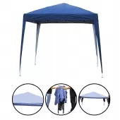 Gazebo de Alumínio Articulado Dobrável 3x3m Azul Escuro