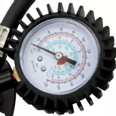 Calibrador De Pneus 1/4 Npt Com Manômetro 220 Psi