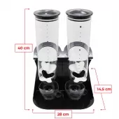 Dispenser de Cereais Duplo 3 Litros em Acrílico
