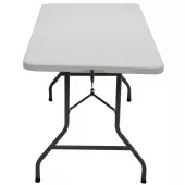 Mesa Dobrável Portátil Vira Maleta 1.80m 200kg Camping Praia