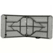 Mesa Dobrável Portátil Vira Maleta 1.80m 200kg Camping Praia