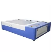 Máquina CNC Router Laser Corte e Gravação Sensor Fluxo de Água 90x60cm 80w Mesa Fixa 220v