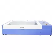 Máquina CNC Router Laser Corte e Gravação Sensor Fluxo de Água 90x60cm 80w Mesa Fixa 220v
