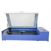 Máquina CNC Router Laser Corte e Gravação Sensor Fluxo de Água 90x60cm 80w Mesa Fixa 220v