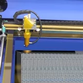 Máquina CNC Router Laser Corte e Gravação 60x40cm 80w Sensor Fluxo de Água 220v
