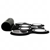 Bateria Eletrônica Roll Up Portátil Kit Completo Com Fonte - TANDER