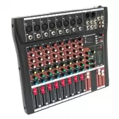 Mesa de Som Usb Mixer Mp3 Digital 8 Canais - TANDER