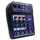 Mesa de Som Usb Mixer Mp3 Digital 4 Canais - Tander