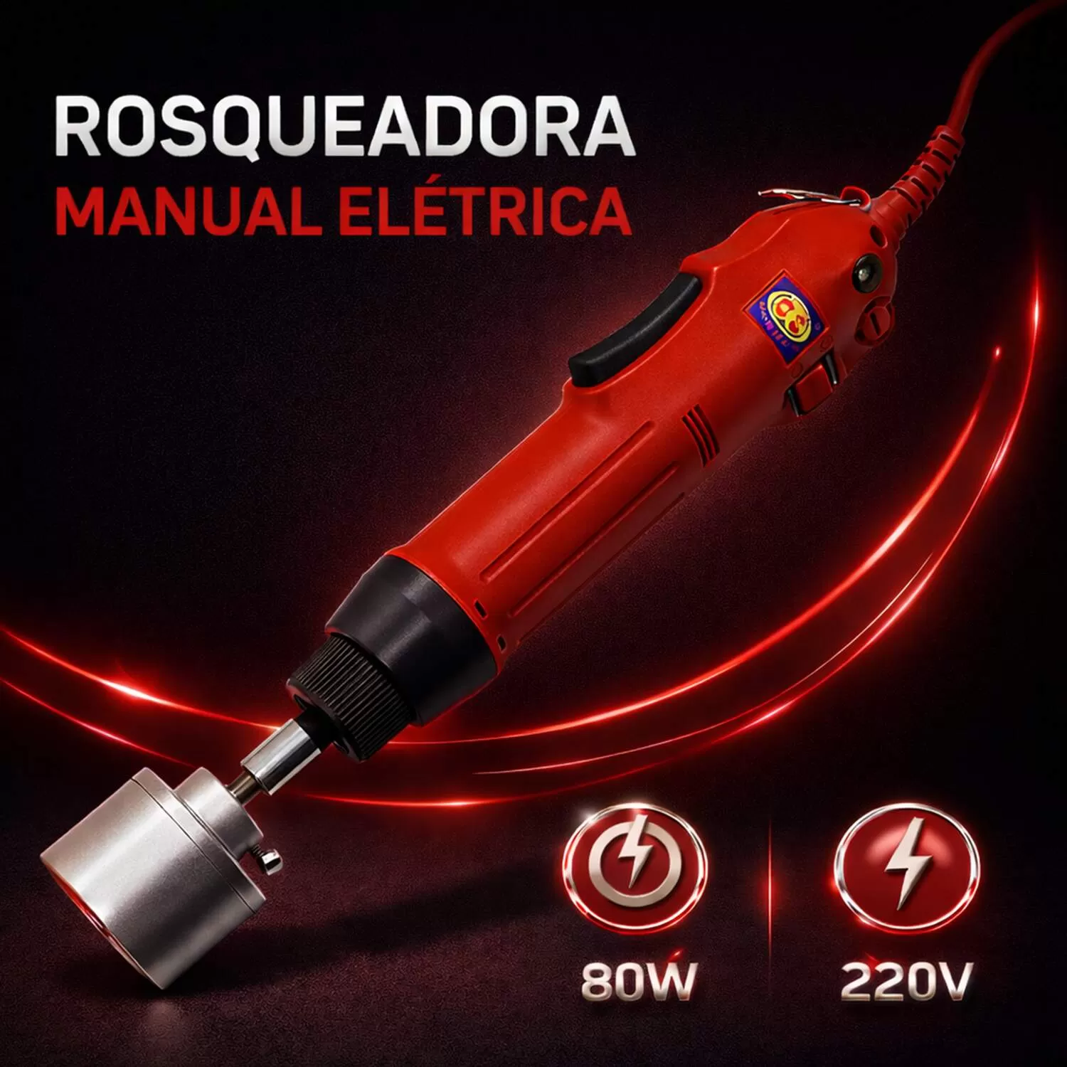 Rosqueadora de Tampas/Frascos Elétrica 80w 220v - Nagano | Agrotama